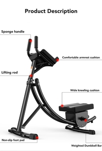 Nhà Phòng tập thể dục tập thể dục trong nhà Thiết bị tập thể dục Câu lạc bộ AB Coaster bụng Crunch máy con lăn cho phòng tập thể dục - Product Image 6
