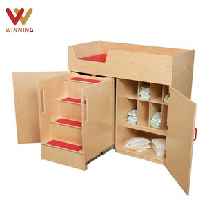 Table à langer multifonctionnelle pour la maternelle, table à couches Montessori pour bébés, mobilier de chambre pour salle de classe, garderie, crèche - Product Image 1