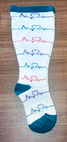 Chaussettes de compression montantes grande taille pour mollets larges, opaques, respirantes, unisexe, pour le sport, l'allaitement, les varices et la circulation sanguine