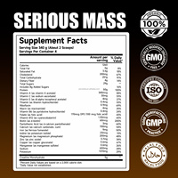 Poudre de protéines pour la prise de masse, saveur chocolat, 3 lb, poudre pour la prise de masse musculaire avec protéines de lactosérum, créatine, L-glutamine
