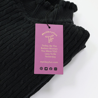 Oem Odm usine personnalisé votre propre logo vêtements pantalons étiquettes cadeau logo étiquettes main marque balançoire étiquettes volantes