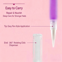 Stylo d'huile pour cuticules à pointe rotative, contrôle du sébum, réparation profonde des ongles cassants, approvisionnement en gros pour salons