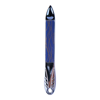 Lime à ongles pointue colorée Ironass Nail Glass Logo personnalisé Sac d'opp écologique Double Nano Glass File