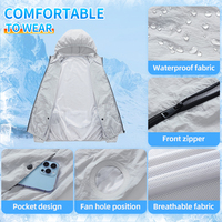 Klimatisierte Arbeitskleidung mit Ventilator 12V 20000mAh Akku für Heißwetter Kühlventilator-Jacke