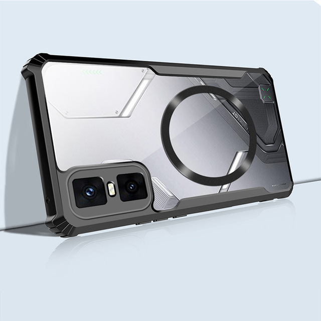 Cooling Mobile Phone Cases Gaming Infinix GT 50 Pro 30 Pro Luxury Acrylic Clear Back Magnetic Wireless Charging Armor Jacket