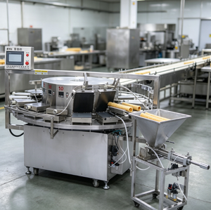 Machine à gaufres électrique automatique avec 12 moules à changement rapide, <span class=keywords><strong>disque</strong></span> rotatif à haut rendement, en acier inoxydable 304, machine à snacks portable - Product Image 1