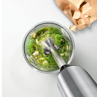 Haute qualité électrique en acier inoxydable 304 Commercial Handheld Stick Blender Immersion Blender Composant pour les outils de mélange à domicile