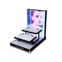 APEX kustom polesan meja besar Lipgloss & rak pajangan Lipstik dengan lampu LED 2 rak untuk penggunaan ritel