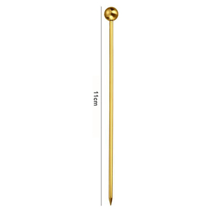 Upgrade spiedini di oliva Martini in acciaio inossidabile bastoncini di Sandwich riutilizzabili stuzzicadenti per antipasti bastoncino di frutta, Cocktail Pick per <span class=keywords><strong>Bar</strong></span> - Product Image 2