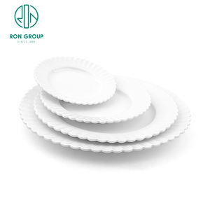 <span class=keywords><strong>Vajilla</strong></span> ovalada de porcelana blanca de <span class=keywords><strong>melamina</strong></span> al por mayor, plato de servicio de comida de 10/12/14 pulgadas para restaurante, <span class=keywords><strong>vajilla</strong></span> de hospitalidad - Product Image 3