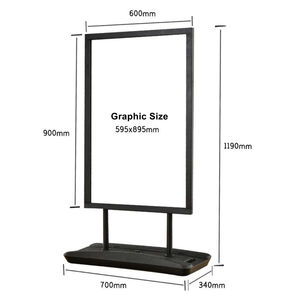 <span class=keywords><strong>Tiktok</strong></span> vente chaude 60x90 réservoir d'eau trottoir support de support de signe - Product Image 1