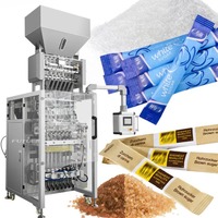 Machine d'emballage automatique multi-voies pour bâtonnets de sucre, 1g 5g, pour sucre blanc, brun et de canne, en sachets