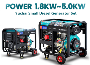 玉柴単気筒12kw水冷式ディーゼル発電機静音型電動始動（バッテリー付属）292ディーゼルエンジン - Product Image 6
