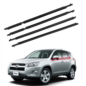 Tira de sellado de goma para ventana de coche, moldura de burlete para ventana de puerta lateral para <span class=keywords><strong>Toyota</strong></span> <span class=keywords><strong>RAV4</strong></span> 2006-2012, versión corta solamente - Product Image 1