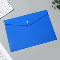Bolsas de documentos de plástico PVC personalizadas A5 A4 carpetas de archivos transparentes bolsillos de sobres transparentes carteras escolares con botón a presión
