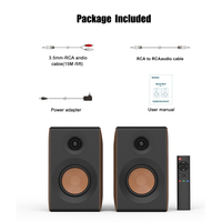 Altavoces de estantería activos 2.0 de 60W RMS para sistema de audio doméstico 5.3, modo DSP para películas y música, control remoto, ordenador, TV LED RGB