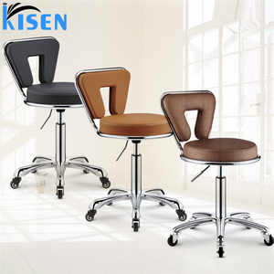 Kisen Salon Furniture <b>Stool</b> Chair Portable <b>Adjustable</b> Seat <b>Height</b> Hair Salon Chairs for Stylist or Spa Beauty Technician Use - Product Image 1