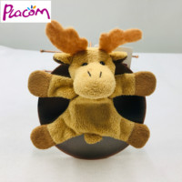 Aimants de réfrigérateur âne en gros aimants de réfrigérateur en peluche personnalisés fabricant de jouets en peluche douce