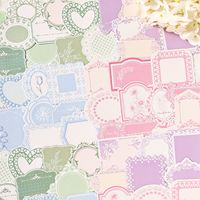 Autocollants gaufrés 30 feuilles, papier spécial vintage japonais, autocollants mémo, matériel de décoration pour scrapbooking et journal, personnalisation disponible