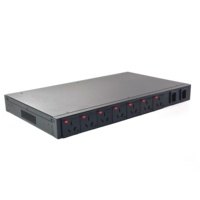 PDU ATS Inteligente 220V 10A Estándar Chino, Interruptor de Encendido Instantáneo de 8 Vías, Monitor de Estado de Red HTTP/HTTPS, Servidor Personalizado para Rack