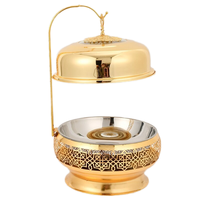 Chauffe-Plats de Luxe en Acier Inoxydable de Haute Qualité pour Buffet, Réchauds de Présentation Chauffants à l'Alcool, Capacités 4L/6L/8L
