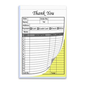 Libro de Recibos de Agradecimiento con Copias Autocopiativas de 2 Hojas, Libro de Informes de Servicios <span class=keywords><strong>para</strong></span> Contratistas, Factura en Efectivo A4, Libro Triplicado <span class=keywords><strong>para</strong></span> Laboratorio Dental - Product Image 1