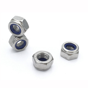Tiêu chuẩn Mỹ ANSI/ASME b18.16.6 thép không gỉ Hex Nut mặt bích Nut với <span class=keywords><strong>nylon</strong></span> vòng khóa NUT - Product Image 3
