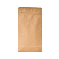 Pochette en papier kraft biodégradable, avec fermeture à clip et fermeture éclair latérale, pour truffes au chocolat