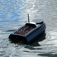 Bateau à appâts de pêche haute puissance 12V de qualité supérieure avec positionnement GPS sans fil et sondeur de poissons, bateau d'alimentation à distance