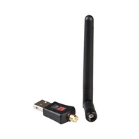 Adaptador wifi USB con antena externa 802.11n, dongle stick de 300Mbps
