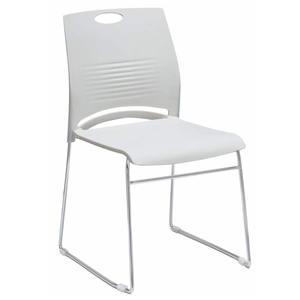 Solid Steel Metal <b>Dining</b> <b>Chair</b> Soft Cushioning <b>Stackable</b> Bow-Shaped Contemporary Design Durable Lightweight Outdoor for Home - Product Image 1