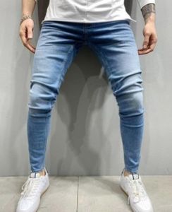 Pantalones de mezclilla retro delgados de verano 2026 para hombre, corte ajustado, pierna estrecha, versión coreana, elásticos, casuales, a la moda, ajustados - Product Image 5