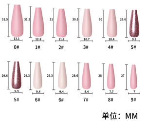 Vente en gros de <span class=keywords><strong>faux</strong></span> <span class=keywords><strong>ongles</strong></span> en acrylique 3D coréens faits à la main, design personnalisé, étiquette privée, forme longue et carrée, pour Noël - Product Image 6