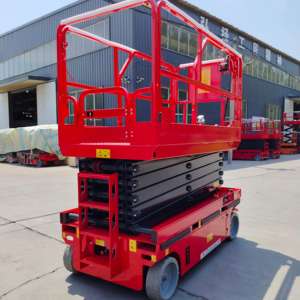 Meja Angkat Bertenaga Baterai 8m 10m 12m 14m, Meja Platform Angkat Gunting Hidrolik Elektrik Mobile Self-Propelled Dengan Harga Bagus - Product Image 2