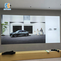 Film de plafond tendu en PVC, cadre rectangulaire en aluminium, boîte à lumière décorative, film translucide souple pour murs