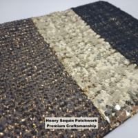 Sac fourre-tout de luxe en velours brodé de sequins lourds, avec poignée dorée, patchwork, idéal pour le Moyen-Orient, cadeau de Ramadan, fête, mariage, logo personnalisé
