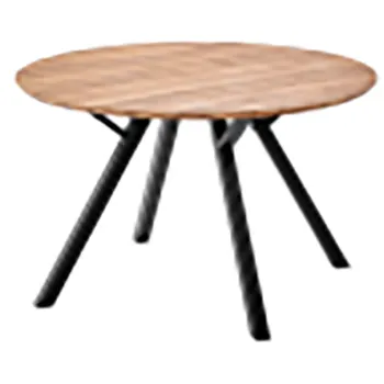 Meja makan kayu Acacia bentuk tidak beraturan, ukuran besar tepi langsung lempengan kayu kenari padat