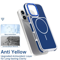 Étui de téléphone magnétique robuste pour iPhone 16 Pro Max, double couche, antichoc, protection intégrale, coque de protection robuste pour téléphone portable