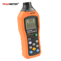 Non-kontak untuk Peakmeter Pm6208b Digital Rpm Meter Mesin Tachometer Mini Speedometer Sepeda Motor Layar Lcd Belakang