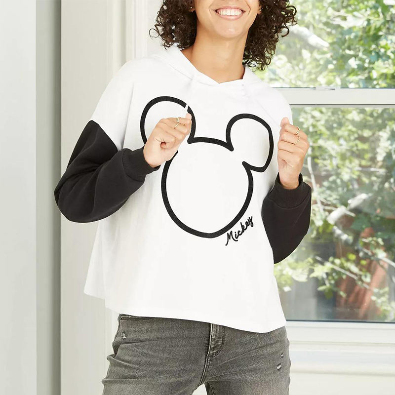 h and m mickey mouse moletom com capuz