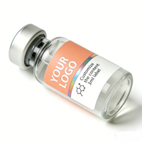 Étiquettes en vinyle premium résistantes aux UV 3ml 5ml 10ml pour peptides de musculation et l'industrie du fitness