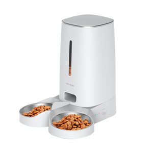 เครื่องให้อาหารสุนัขและแมวอัตโนมัติ CITICITY ระบบพลังงานคู่ ความจุ 4 ลิตร แบบพกพา ขวดสแตนเลสทรงกระบอก พร้อมแอปติดตาม AI ควบคุมระยะไกล - Product Image 1