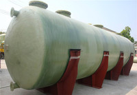 Réservoir horizontal en fibre de verre FRP, réservoir chimique, stockage de produits chimiques, prix d'usine