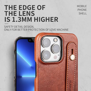 Étui en cuir PU avec Bracelet de support pour téléphone portable, coque pour Iphone 12, 13, 14 Pro Max - Product Image 2