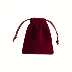Pochette en velours avec cordon de serrage et logo personnalisé, sac de rangement de luxe pour bijoux - Product Image 2