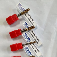 Fraises en bout plates en carbure de tungstène HRC55 4F HRC55 4 fraises en bout en carbure cémenté plat outils de coupe CNC mèches de routeur personnalisées Cutter Tun