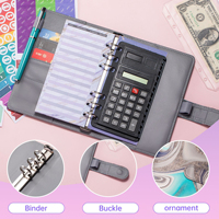 Carnet de budget A6 à feuilles mobiles pour le défi d'économie d'argent, disponible en plusieurs couleurs, vente en gros
