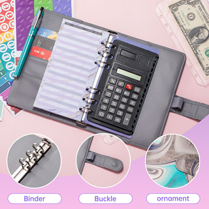 Carnet de budget A6 à feuilles mobiles pour le défi d'économie d'argent, disponible en plusieurs couleurs, vente en gros - Product Image 6