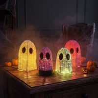 Autocollant miroir mosaïque fantôme disco pour Halloween, décoration de fête à domicile ou sur bureau
