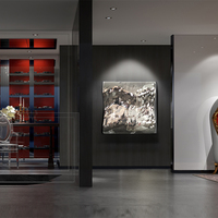 Décoration d'intérieur derniers métiers en métal art mural en acier inoxydable ornements muraux décoratifs pour le salon